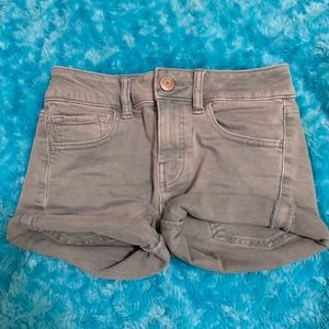 green American Eagle midi super stretch shorts